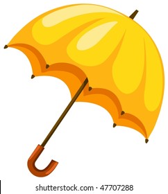 illustration of isolated an umbrella on white background