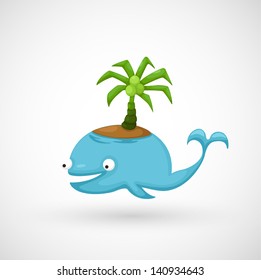 illustration of isolated  Whale vector