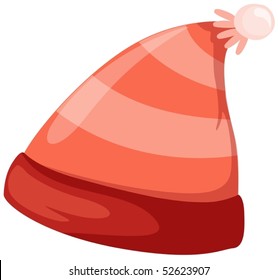 illustration of isolated winter hat on white background