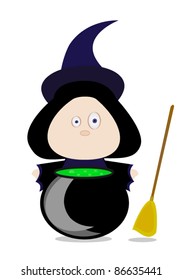 illustration of isolated witch's poison on white background