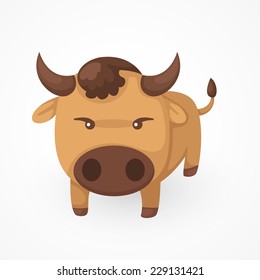 illustration of isolated yak vector