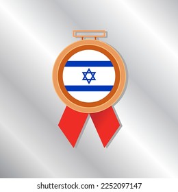 Ilustración de la plantilla de la bandera de Israel
