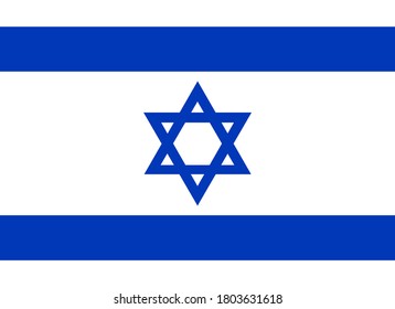 an illustration of Israel flag. vector