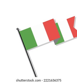 Illustration of Italy flag Template