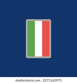 Illustration of Italy flag Template
