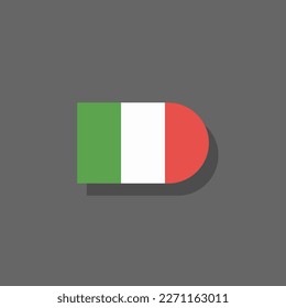 Illustration of Italy flag Template