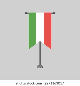 Illustration of Italy flag Template