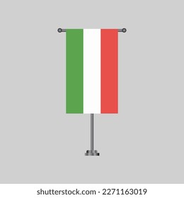 Illustration of Italy flag Template