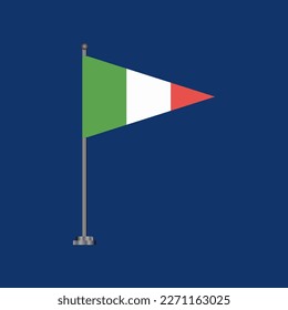 Illustration of Italy flag Template