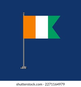 Illustration of Ivory Coast flag Template