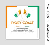 Illustration of the Ivory Coast National Day Celebration, with the flagpole of the Ivory Coast flag.