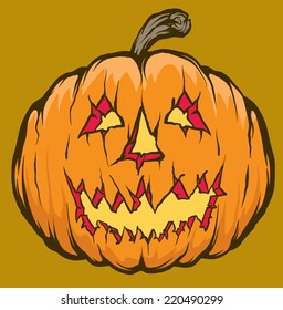 An Illustration of a Jack o lantern