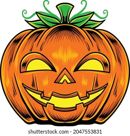 illustration of jack o lantern available for your custom project