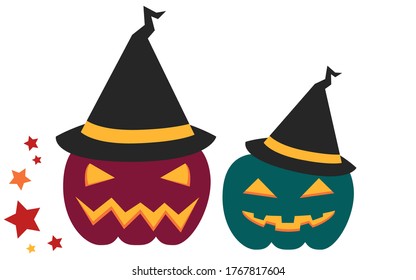 Illustration of Jack O'Lantern for Halloween, unprocessed version
Vector illustration