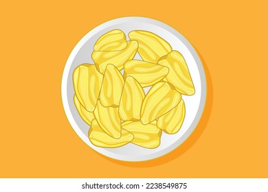 illustration of a Jackfruit food vector design