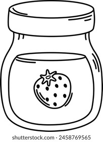 illustration of jam outline white on background vector