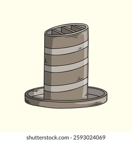 Illustration of the Jamarat Wall in Mina