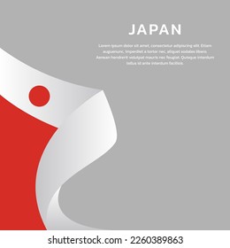 Illustration of Japan flag Template