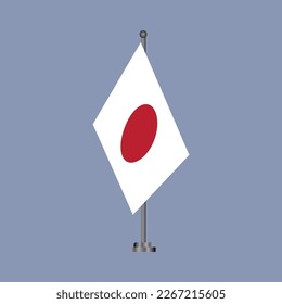 Illustration of Japan flag Template