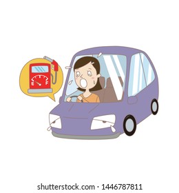 Illustration of Japanese car trouble