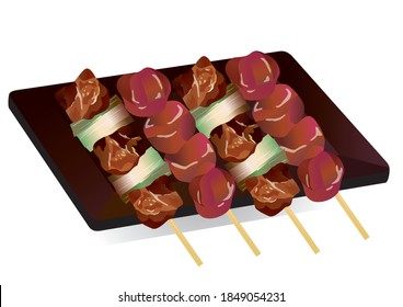 焼き鳥 イラスト High Res Stock Images Shutterstock