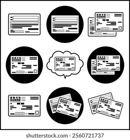 Illustration of Japanese Health Insurance Card（健康保険被保険者証）.
Front and back both sides.
All areas except black are transparent.