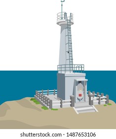 
Illustration of a Japanese lighthouse
