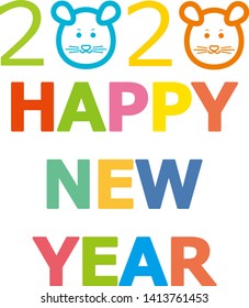 
Illustration for Japanese New Year Card.
Mouse year.
2020 logo mark