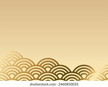 Ilustración de fondo de patrón japonés