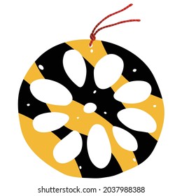 Illustration of a Japanese pattern tiger 