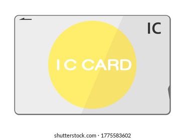 Illustration of a japanese prepaid train card