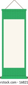 Illustration of Japanese scroll.
Illustration of hanging scroll.