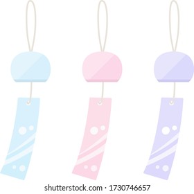 Illustration of Japanese wind chimes.