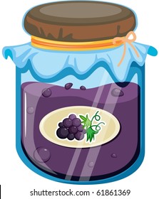 illustration of jar on a white background
