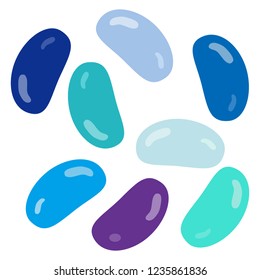 Illustration of the jelly beans
