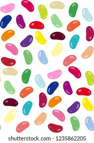 Illustration of the jelly beans