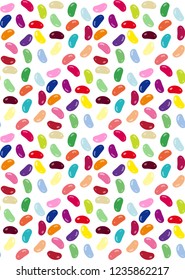 Illustration of the jelly beans