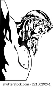 Illustration Of Jesus Christ Crucified