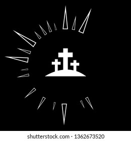 illustration of Jesus Christ crucifixion on Good Friday. Creative background