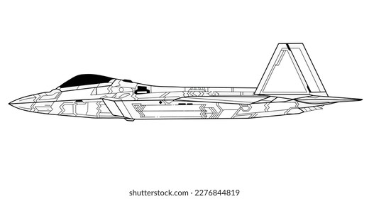 Illustration of Jet fighter pilot vector