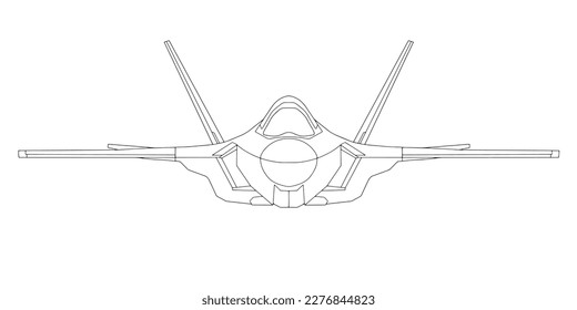 Illustration of Jet fighter pilot vector