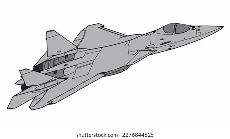 Ilustración del vector piloto de Jet fighter