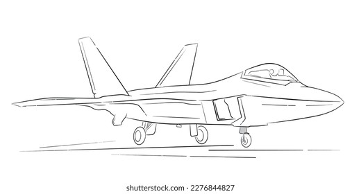 Illustration of Jet fighter pilot vector
