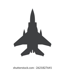 Ilustración de caza a reacción, Arte vectorial.
