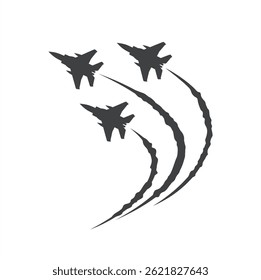 Ilustración de caza a reacción, Arte vectorial.