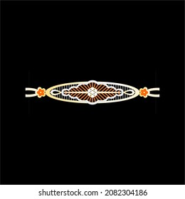 Illustration of jewelery Bangle designs with precious stones, Great for jewelry factories and jewelry stores 