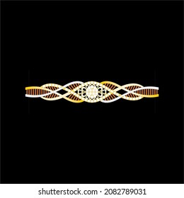 Illustration of jewelery Bangle designs with precious stones, Great for jewelry factories and jewelry stores 