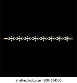 Illustration of jewelery Bracelet designs with precious stones, Great for jewelry factories and jewelry stores.