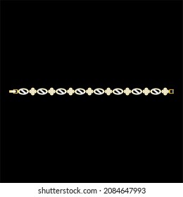 Illustration of jewelery Bracelet designs with precious stones, Great for jewelry factories and jewelry stores.