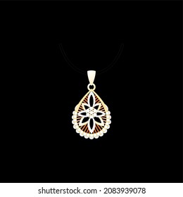 Illustration of jewelery pendant designs with precious stones, Great for jewelry factories and jewelry stores